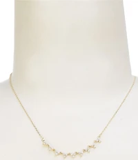 Anna & Ava Waterproof Cubic Zirconia Stone Triangles Collar Necklace