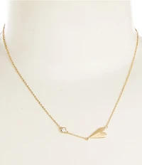 Anna & Ava Waterproof Delicate Heart Chain Necklace with Cubic Zirconia Stone