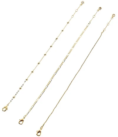 Anna & Ava Waterproof Delicate Line Bracelet Set with Pearls