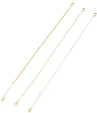 Anna & Ava Waterproof Delicate Line Chain Bracelet Set