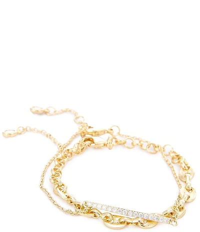 Anna & Ava Waterproof Multi Strand Thick Link Line Bracelet Set