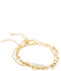 Anna & Ava Waterproof Multi Strand Thick Link Line Bracelet Set
