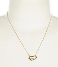 Anna & Ava Waterproof Pave Link Short Pendant Necklace