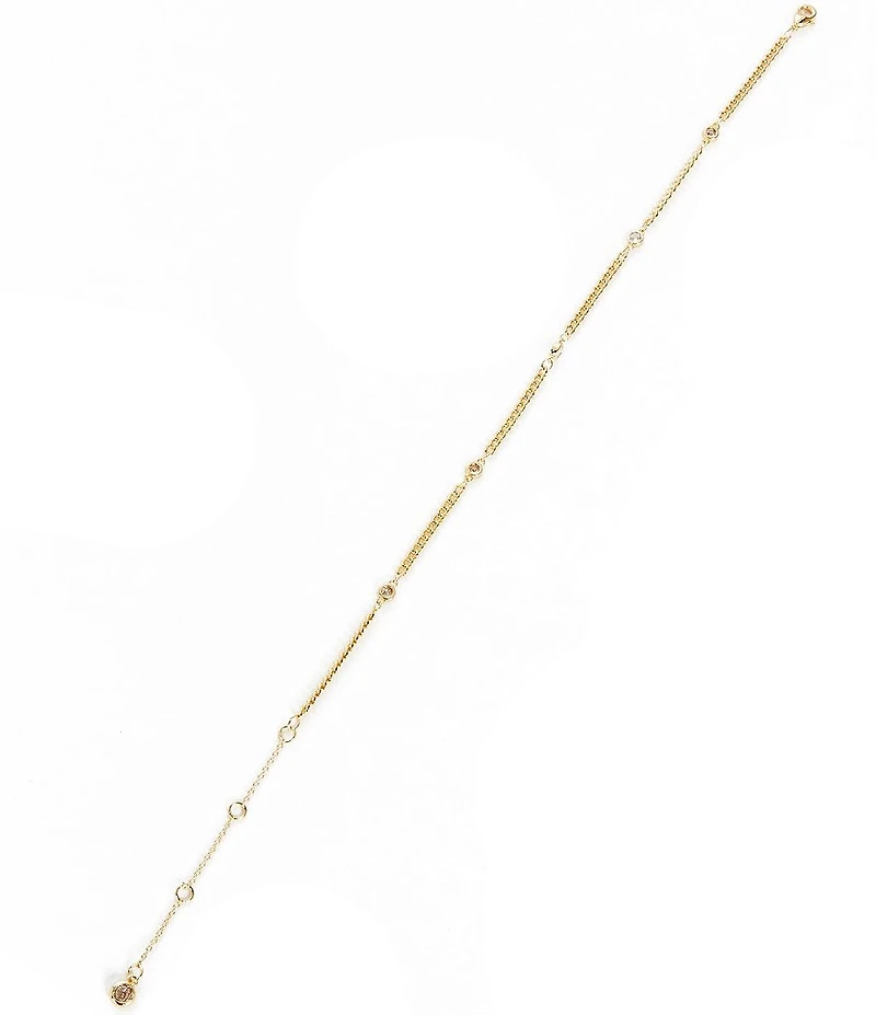 Anna & Ava Waterproof Rehinestone Link Anklet