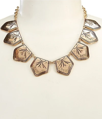 Anna & Ava Western Etched Charm Statement Necklace