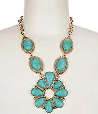 Anna & Ava Western Turquoise Burst Statement Necklace