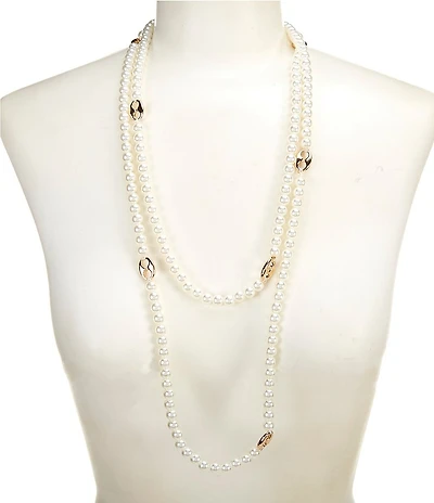 Anna & Ava Wrap Long Strand Pearl Necklace