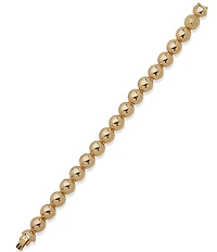 Anne Klein Gold Tone Half Dome Line Bracelet