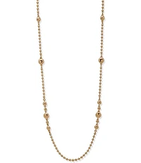 Anne Klein Metal Lentil Beaded Strandage Long Strand Necklace