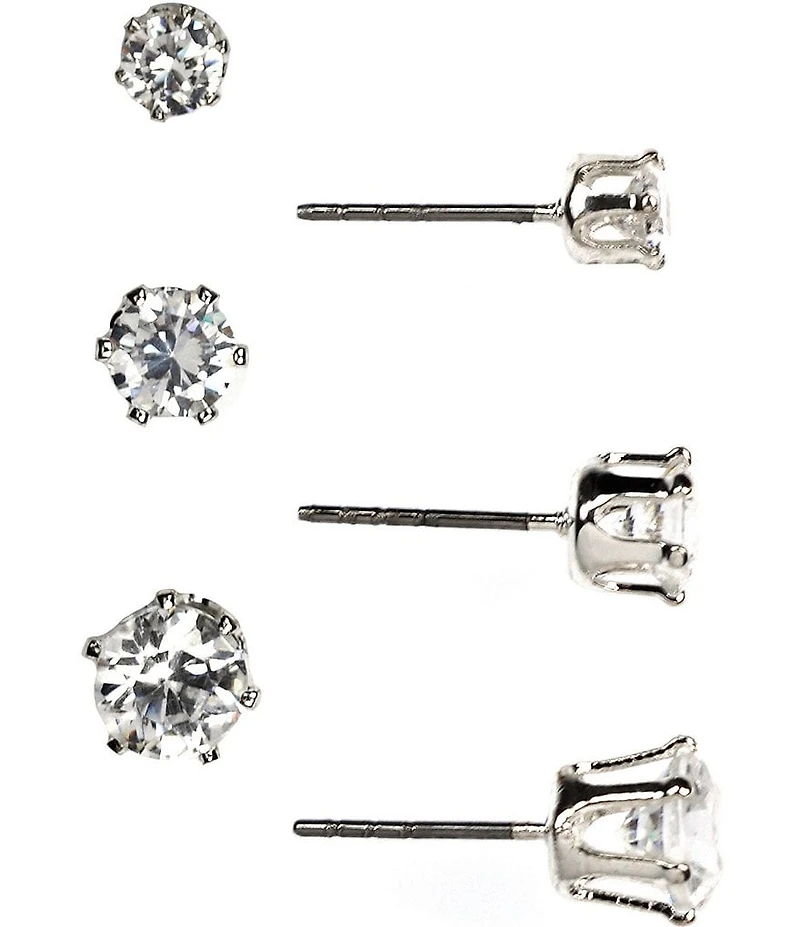 Anne Klein Trio Stud Earrings Set