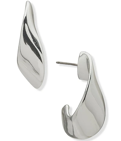 Anne Klein Twisted Large Hoop Earrings