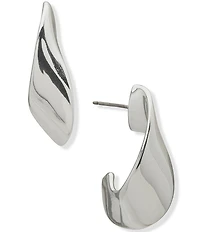 Anne Klein Twisted Large Hoop Earrings