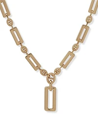 Anne Klein Wide Link Y Necklace