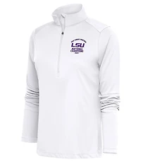 Antigua Women's LSU Tigers NCAA Women's Basketball 2023 National Champions Tribute Half-Zip Pullover