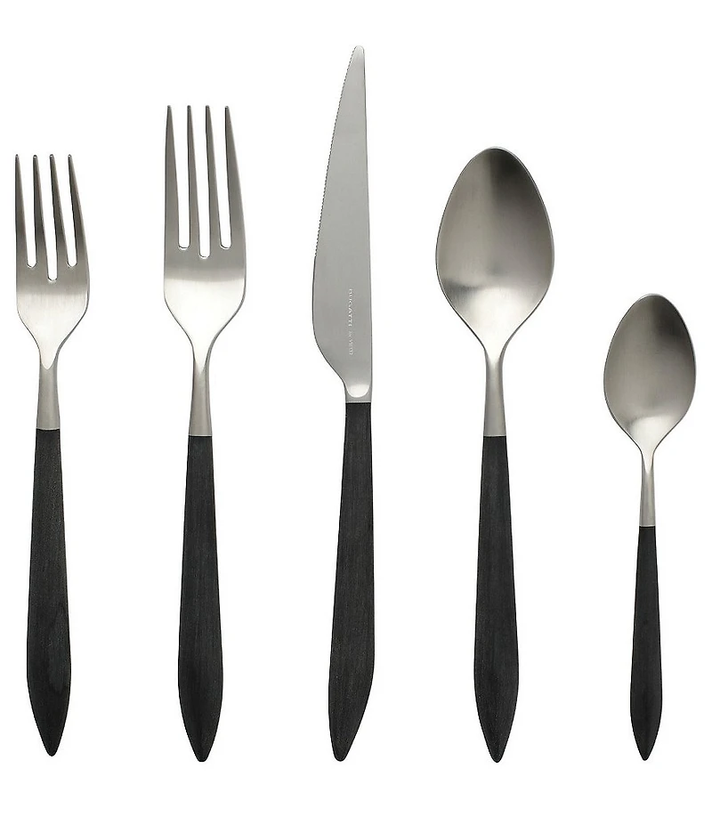 Ares Argento & Black Five-Piece Place Setting