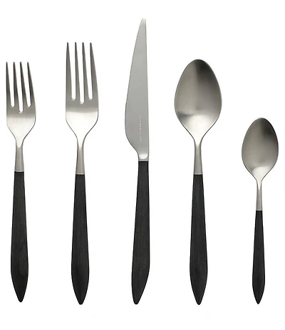 Ares Argento & Black Five-Piece Place Setting