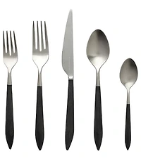 Ares Argento & Black Five-Piece Place Setting