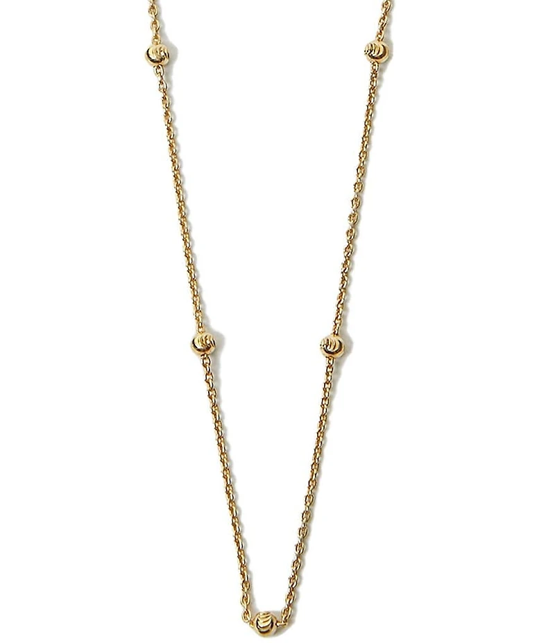 Argento Vivo Beaded Chain Collar Necklace