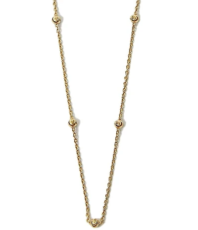 Argento Vivo Beaded Chain Collar Necklace