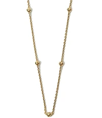 Argento Vivo Beaded Chain Collar Necklace