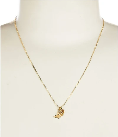 Argento Vivo Butterfly Charm Short Pendant Necklace