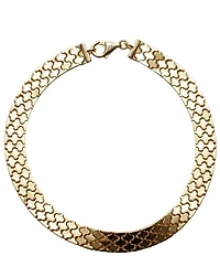 Argento Vivo Chunky Stampato Line Bracelet