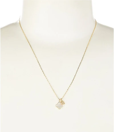Argento Vivo Clover Heart Short Pendant Necklace