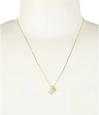 Argento Vivo Clover Heart Short Pendant Necklace