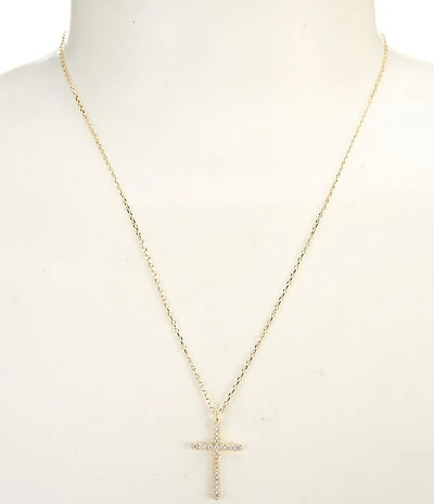 Argento Vivo Crystal CZ Short Pendant Necklace