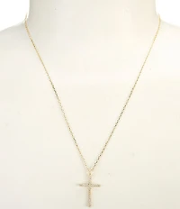 Argento Vivo Crystal CZ Short Pendant Necklace