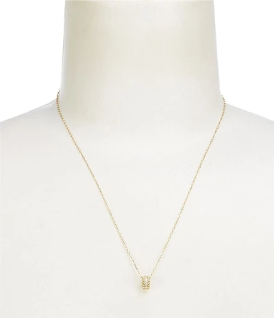 Argento Vivo Crystal Rondelle Crystal Short Pendant Necklace