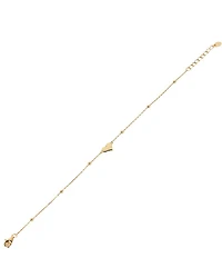 Argento Vivo Dainty Heart Line Bracelet