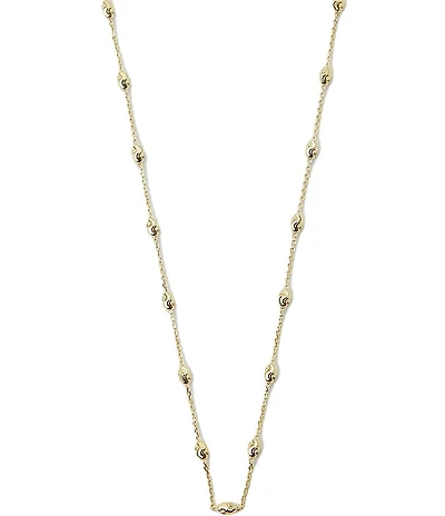 Argento Vivo Diamond Cut Beaded Collar Necklace