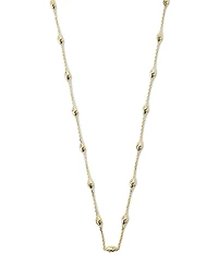 Argento Vivo Diamond Cut Beaded Collar Necklace