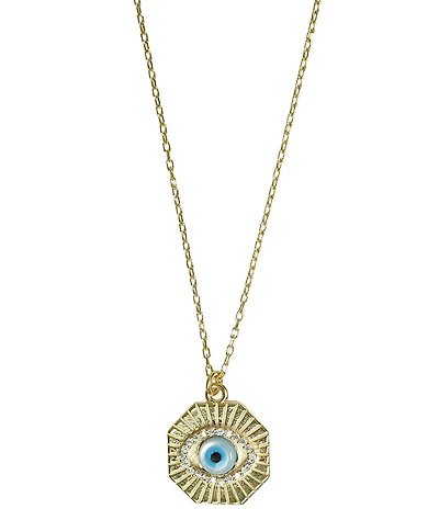 Argento Vivo Evil Eye Short Pendant Necklace