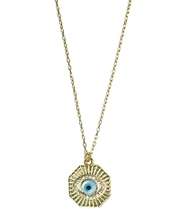 Argento Vivo Evil Eye Short Pendant Necklace
