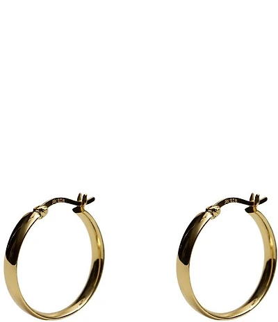 Argento Vivo Flat Hoop Earrings