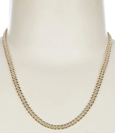 Argento Vivo Gold Close Link Chain Necklace