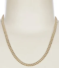 Argento Vivo Gold Close Link Chain Necklace