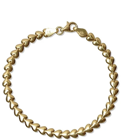 Argento Vivo Heart Line Bracelet