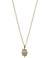Argento Vivo Labradorite Stone Short Pendant Necklace