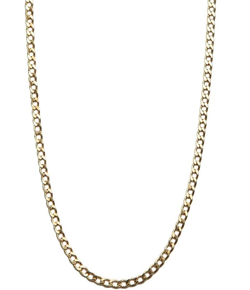 Argento Vivo Mini Textured Link Chain Necklace