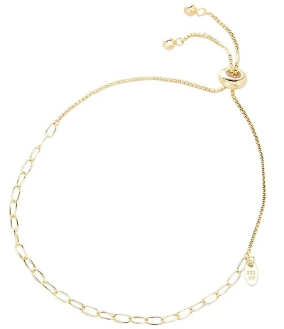 Argento Vivo Paperclip Link Adjustable Bracelet