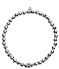 Argento Vivo Pave Center Beaded Stretch Bracelet