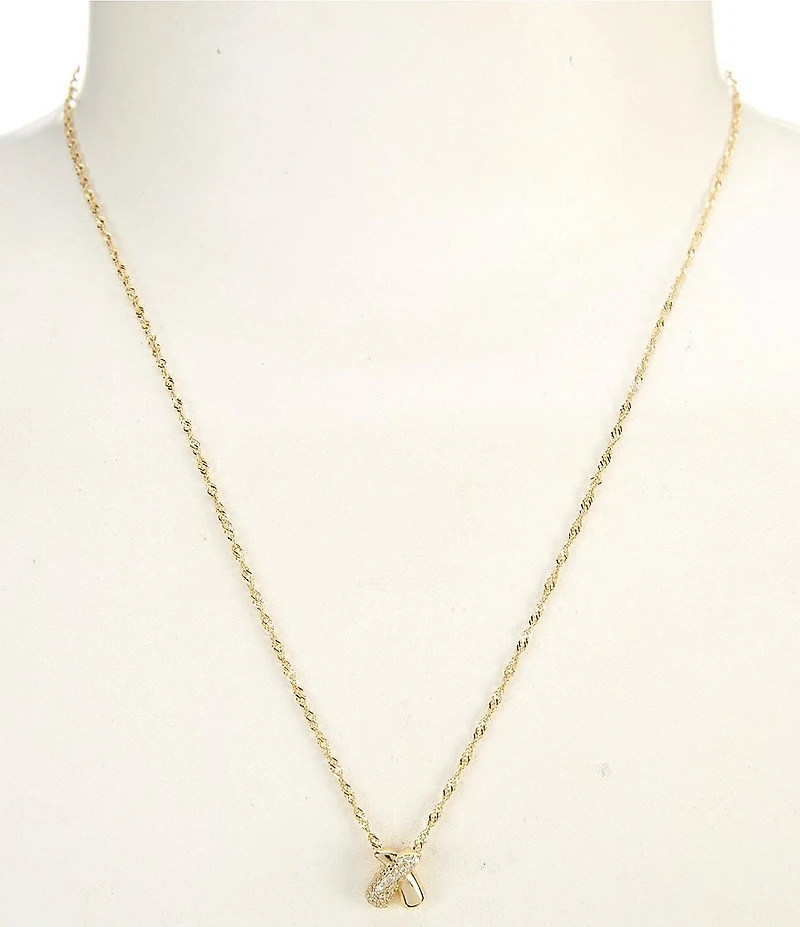 Argento Vivo Pave Smith Short Pendant Necklace