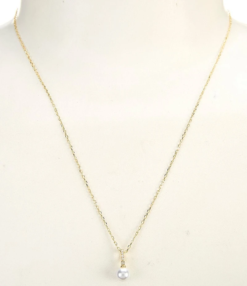 Argento Vivo Pearl Drop Short Pendant Necklace