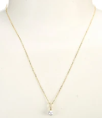 Argento Vivo Pearl Drop Short Pendant Necklace