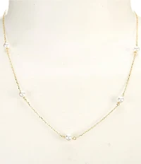 Argento Vivo Pearl Frontal Collar Necklace