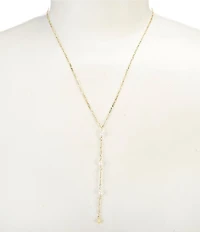 Argento Vivo Pearl Station Y Necklace