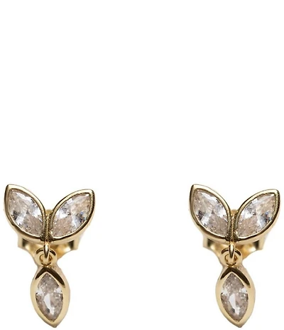 Argento Vivo Petite Teardrop CZ Drop Earrings